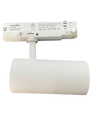 Spot sur rail triphasé 30W dimmable RA90 - Luminosité réglable, blanc, avec grille nid d'abeille