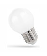 Ampoule LED E27 1W - G45, verre dépoli