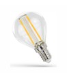 Ampoule LED E14 1W - G45, filament, verre clair