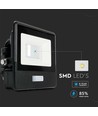 Projecteur LED 10W - Puce LED Samsung, lampe de travail, avec détecteur