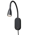 Applique murale EYE LED avec USB et gradation tactile, 5W, Nielsen Light - noir