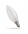 Ampoule LED E14 1W - C35, filament carbone, blanc extra chaud, 1800K