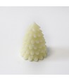 Bougie LED pour sapin de Noël, effet flamme clignotante, blanc - Hauteur 9,5 cm, Ø7 cm, véritable cire