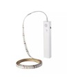 Ruban LED 1m 2,4W/m résistant aux éclaboussures - 6V DC, IP65, capteur PIR, batterie, 30 LED par mètre