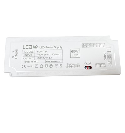 Alimentation LEDlife 60W pour spots encastrés - Pour spots Sono, Cabi68 et Reco, max. 10 spots