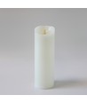Bougie LED XL 30cm de haut, effet flamme, blanc - Ø10cm, 30cm de haut, fonctionne avec télécommande, minuterie, véritable cire