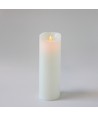 Bougie LED XL 30cm de haut, effet flamme, blanc - Ø10cm, 30cm de haut, fonctionne avec télécommande, minuterie, véritable cire