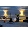 Applique murale LED 5W - IP65 extérieur, carrée, grise, angle de diffusion réglable, source lumineuse incluse