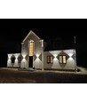 Applique murale LED 5W - IP65 extérieur, carrée, grise, angle de diffusion réglable, source lumineuse incluse