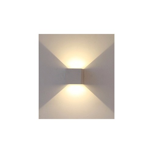 Applique murale LED 12W - IP65 extérieur, gris, carrée, faisceau réglable, source lumineuse incluse