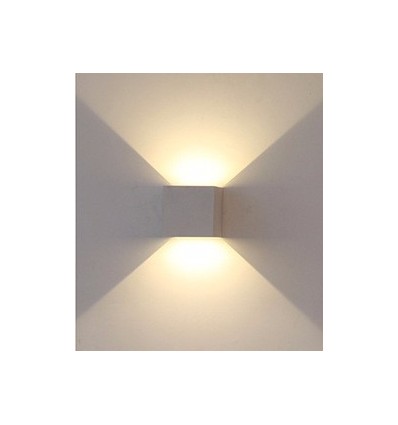 Applique murale LED 12W - IP65 extérieur, gris, carrée, faisceau réglable, source lumineuse incluse
