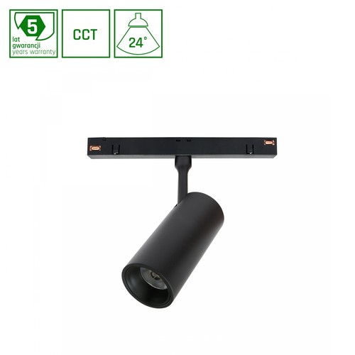 Spot sur rail LED SMART 10W - 950lm, 3000K, bord blanc