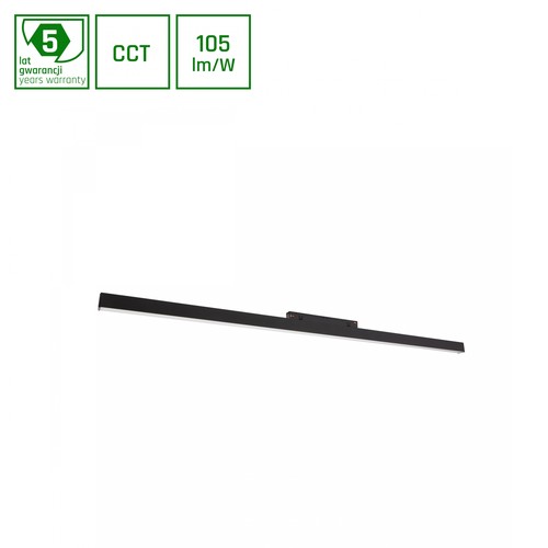 Luminaire LED 10W SMART LINE S pour System Shift - 940lm, CCT, 100°, 30,4cm, système de rail noir