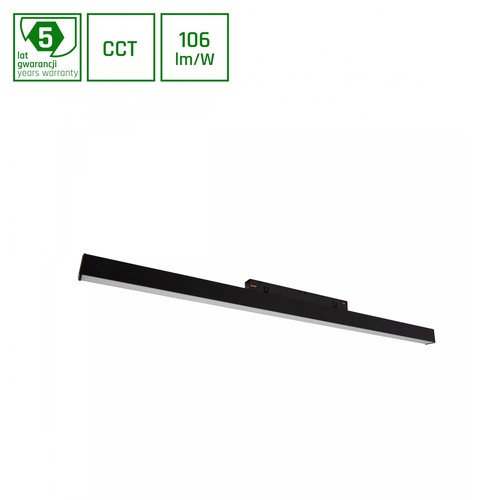 Spot sur rail 17W Shift Line M pour 48V - CCT, 1800lm, 48V DC, noir