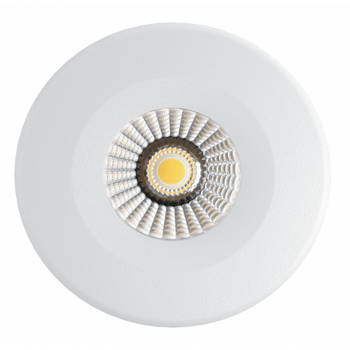 Spot encastrable extra-plat 7W Ø9cm dimmable RA97 - Découpe : Ø6,8 cm, Dimensions : Ø9 cm