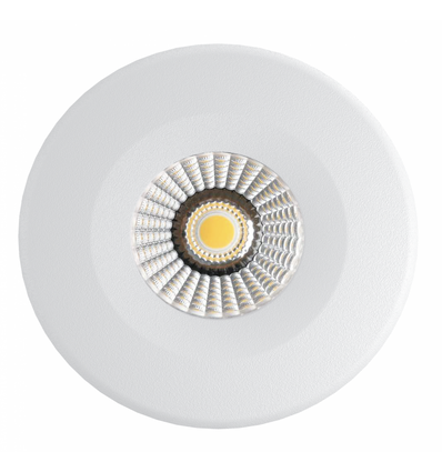 Spot encastrable extra-plat 7W Ø9cm dimmable RA97 - Découpe : Ø6,8 cm, Dimensions : Ø9 cm