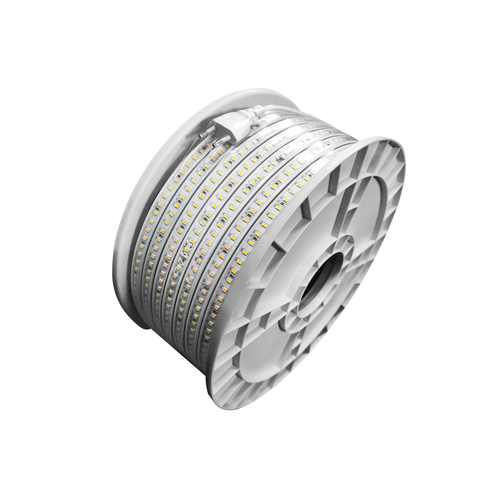 50m Éclairage de travail 230V LED strip - IP65, 180 LED/m, 7,2W/m, 720 lm/m