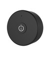 Télécommande mini ronde noire LEDlife rWave - 1 zone, avec support magnétique