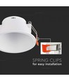 Downlight MR16/GU10 anti-éblouissement - Sans source lumineuse, blanc, Découpe : Ø8,3 cm, Dimensions : Ø9,3 cm