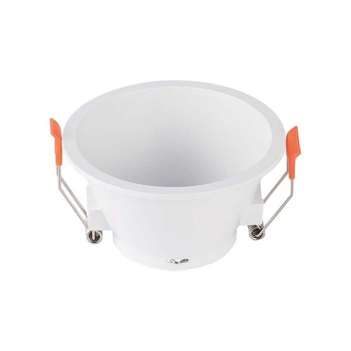 Downlight MR16/GU10 anti-éblouissement - Sans source lumineuse, blanc, Découpe : Ø8,3 cm, Dimensions : Ø9,3 cm