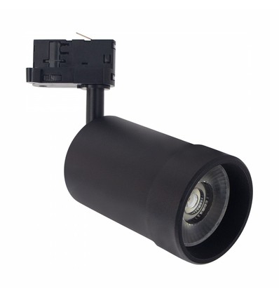 Spot sur rail triphasé PAVA BASIC 20W - CCT réglable, 111lm/W, 20-45°, noir