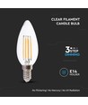 Ampoule LED flamme E14 4W dimmable 3 étapes - Filament, blanc chaud