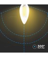 Ampoule LED flamme E14 4W dimmable 3 étapes - Filament, blanc chaud