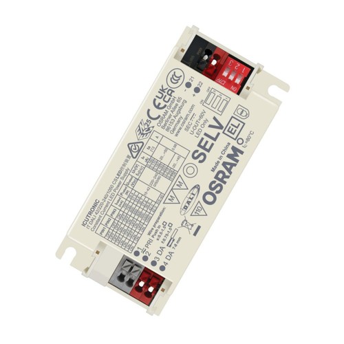 Driver LED Osram 44W / 700-1050mA DALI dimmable pour dalle LED - 15-42V, avec interface DALI