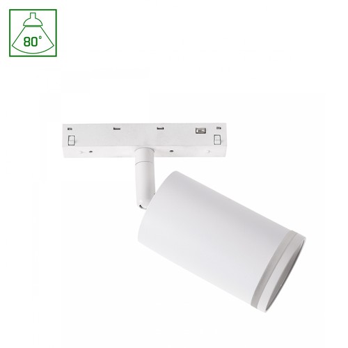 Spot sur rail 7W Shift Basic - Pour système SHIFT, 2700K, blanc