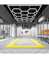 Kit complet LED Hexagone 591W RA95 14 sections + cadre - Connexion électrique incluse