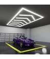 Grille lumineuse LED 384W RA95 + cadre kit complet (Hexagon) - Connexion électrique incluse