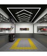 Grille lumineuse LED 384W RA95 + cadre kit complet (Hexagon) - Connexion électrique incluse
