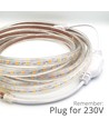 Bande étanche pour carrière équestre de 5 m (Type Q) - 230V, IP67, 120 LED, 6W par mètre