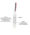 Mini contrôleur pour bande LED à effet lumière course - Contrôle par câble