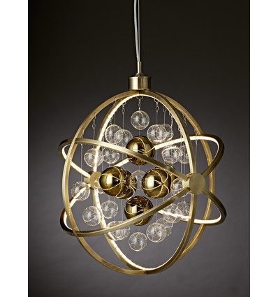 Suspension Galaxy 20W Dimmable en Laiton Antique - Nielsen Light