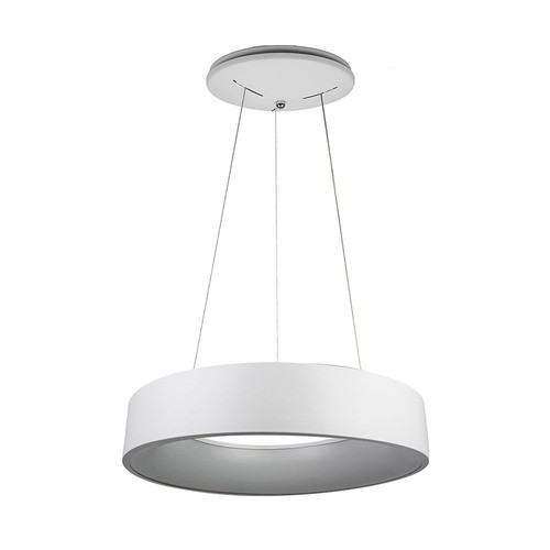 Lustre LED 20W dimmable - Blanc, lumière douce, blanc chaud