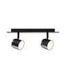Lampe murale TEATER LED 2 spots 9W, 230V en noir - Nielsen Light