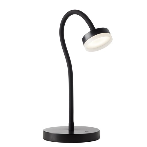 Lampe de bureau LED flexible Tulipe 3,2W en noir - Nielsen Light