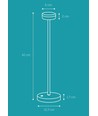 Lampe de bureau LED flexible Tulipe 3,2W en noir - Nielsen Light