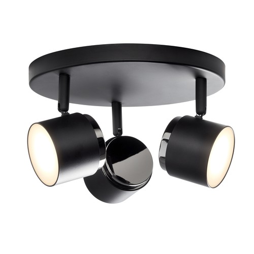 TEATER Applique murale LED 3 spots 13W 230V en noir - Nielsen Light