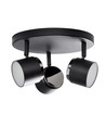 Plafonnier LED Hall 8,4W en noir - Nielsen Light