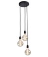 Suspension K9 en Groupe 3xE27 Ø22 Noir - Nielsen Light