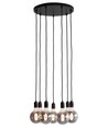 Suspension K9 en Groupe 7xE27 Ø40 Noir - Nielsen Light