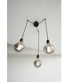 Suspension K9 en Groupe 7xE27 Ø40 Noir - Nielsen Light