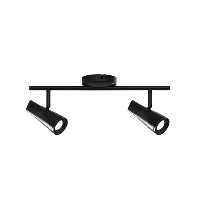 Plafonnier LED réglable KILE 2 x 4,5W en noir - Nielsen Light