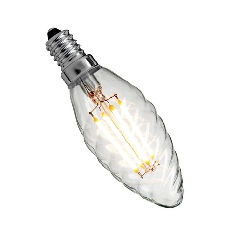 Deluxe E14 Ampoule LED flamme torsadée 3W 2200K Ra95 Dimmable