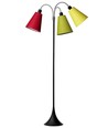 Lampadaire Trafik E27 en Noir avec Rouge/Vert Citron/Jaune - Nielsen Light