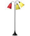 Lampadaire Trafik E27 en Noir avec Rouge/Vert Citron/Jaune - Nielsen Light