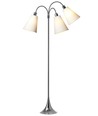 Lampadaire Trafik E27 en Chrome avec 3 Abat-jours Blancs - Nielsen Light