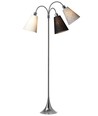 Lampadaire Trafik E27 en Chrome avec Blanc/Noir/Noir Texturé - Nielsen Light